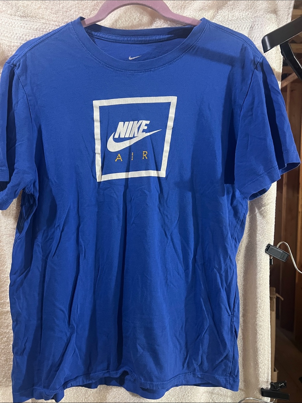 Nike Air Sportswear Box Logo Tee(Royal Blue)